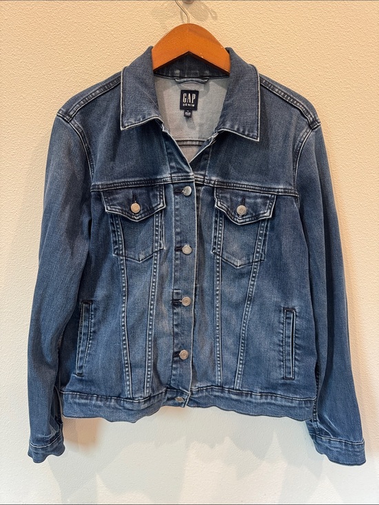 GAP Jackets & Blazers - GAP Women's Dark Blue Denim Jacket